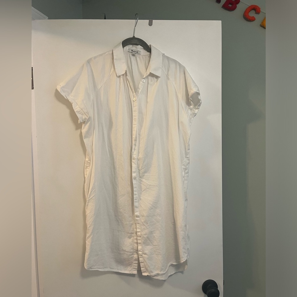 Madewell button down shirt dresss